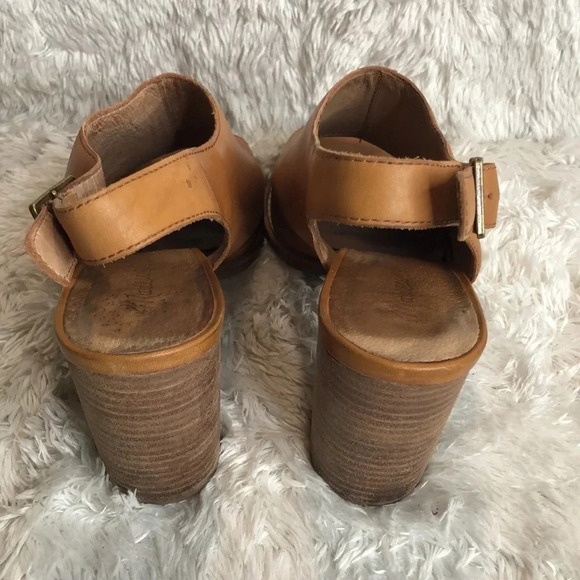 MADEWELL The Cary Peep Toe Leather Slingback Shoes - Picture 5 of 7